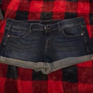 Express denim shorts